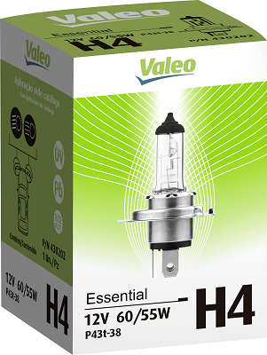 LAMPADA VALEO H-4 12V. 60 55W. ESSENTIAL - VALEO 430202